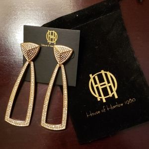 House of Harlow 1960 Mesa door knocker earrings